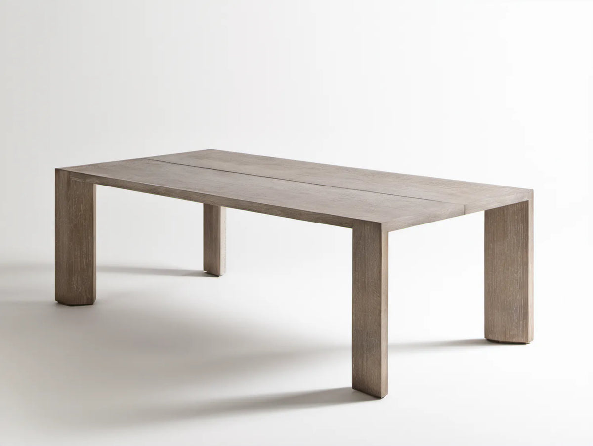Rozkładany stół prostokątny szarobrązowy MDF 180–220 x 90 x 75 cm